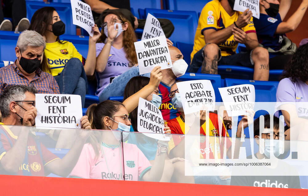 Messages of congratulations to the players for the prizes obtained during the Liga Iberdrola match between FC Barcelona, Barca Femeni and UD Granadilla at Johan Cruyff Stadium on September 04, 2021 in Sant Joan Despi, Barcelona, Spain. Sant Joan Despi Spain - ZUMAa181 20210904_zaa_a181_001