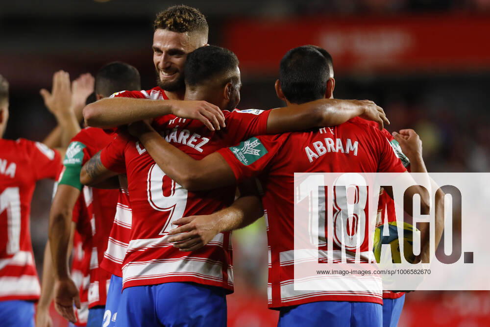 Granada CF v Real Betis - La Liga Santander Luis Javier Suarez, of Granada CF scores the first goal of his team during the La Liga match between Granada CF and Real Betis at Nuevo Los Carmenes Stadium on September 13, 2021 in Granada, Spain. Granada Granada Spain camaramartinez-granadac210913_npGwM