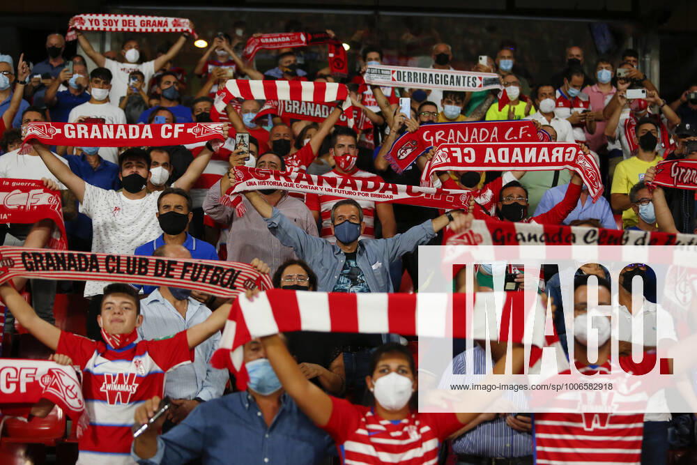 Granada CF v Real Betis - La Liga Santander Supporters of Granada during the La Liga match between Granada CF and Real Betis at Nuevo Los Carmenes Stadium on September 13, 2021 in Granada, Spain. Granada Granada Spain camaramartinez-granadac210913_npD2F