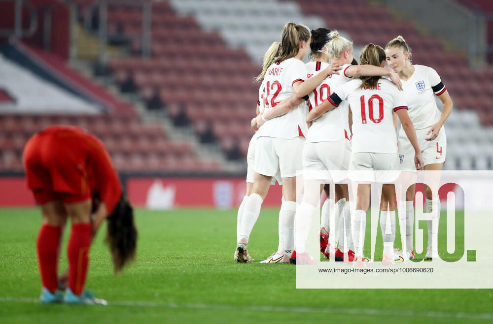 Mandatory Credit: Photo by James Marsh Shutterstock (12448509bh) Beth Mead of England celebrates scoring her sides eighth goal. England Women v North Macedonia Women, FIFA Women s World Cup 2023 Qualifying, Group D, Football, St Mary s Stadium, Southampton, UK - 17 Sep 2021 England Women v North Macedonia Women, FIFA Women s World Cup 2023 Qualifying, Group D, Football, St Mary s Stadium, Southampton, UK - 17 Sep 2021