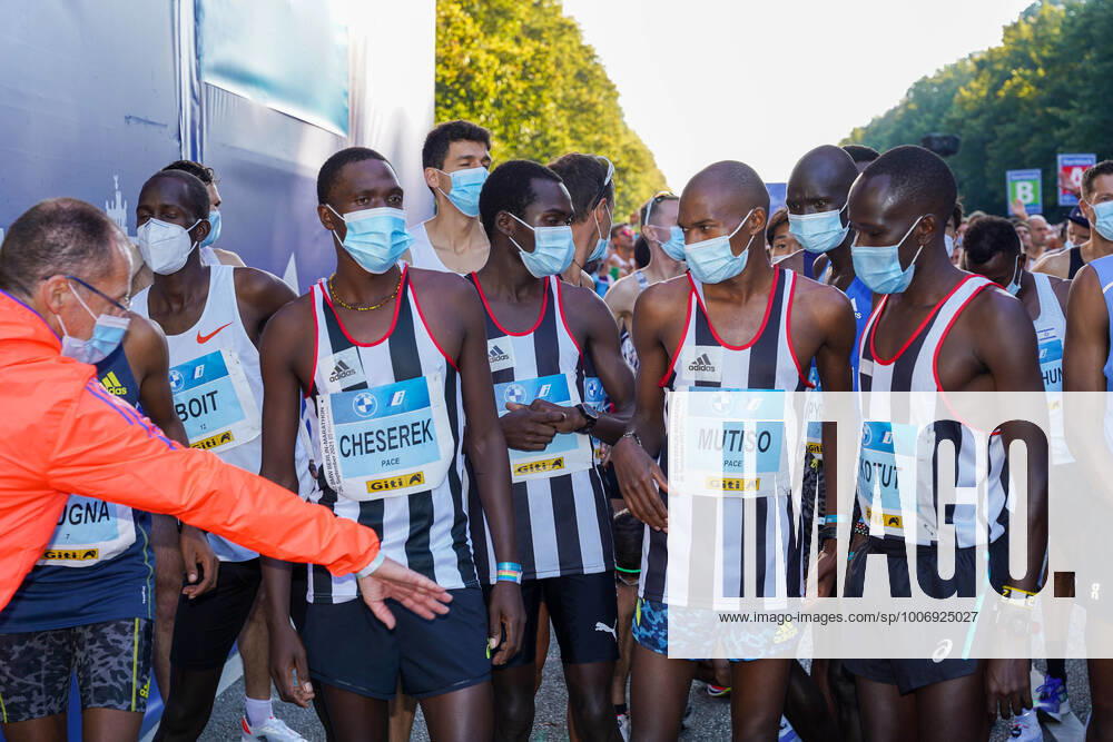 Berlin, Germany, GER, 47 BMW Berlin Marathon runners Cheserek,Mutiso,Kotut,