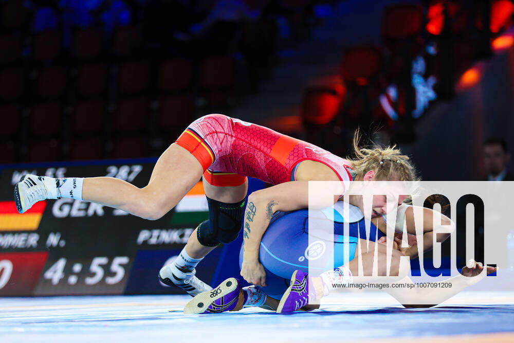 Wrestling World Championships WW 55kg Nina HEMMER GER df Pinki PINKI IND Oslo Norway