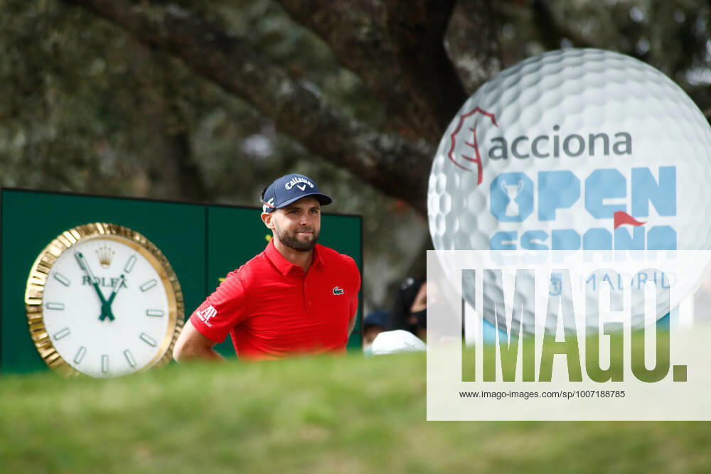 Adri Arnaus of Spain smiles during the Acciona Open Espana of Golf, Spain Open, at Casa de Campo on October 10, 2021, in Madrid, Spain. MADRID SPAIN - ZUMAa181 20211010_zaa_a181_090
