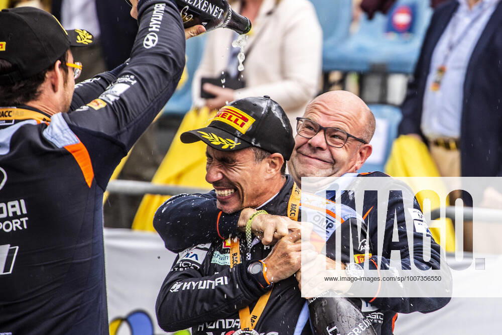 KW41 podium, portrait during the RACC Rally Catalunya de Espana, 11th round of the 2021 FIA WRC, Motorsport Rallye, WM FIA World Rally Championship, from October 14 to 17, 2021 in Salou, Catalonia, Spain - AUTO - WRC - RACC RALLY CATALUNYA 2021 DPPI Panoramic RPPA2021_11_SPAIN_807