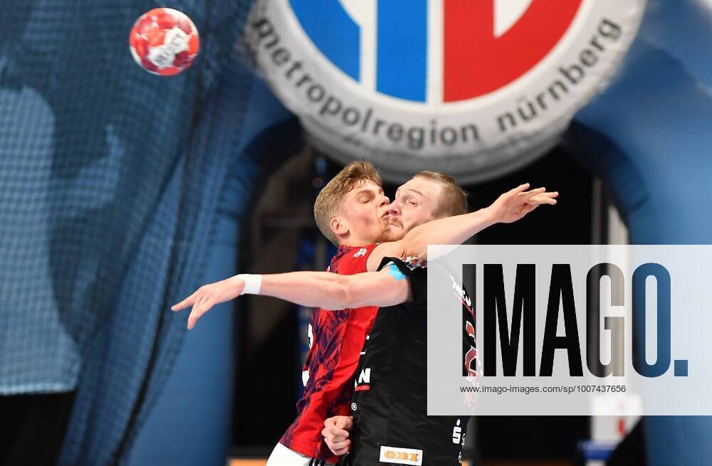Handball 1 Bundesliga LIQUI MOLY HBL Season 2021 2022 08 Matchday HC Erlangen Metropolregion Nürnberg HCE TSV Hannover Burgdorf Die Recken Martin Hanne 42, TSV Hannover Burgdorf Antonio Metzner 27, HC Erlangen HCE