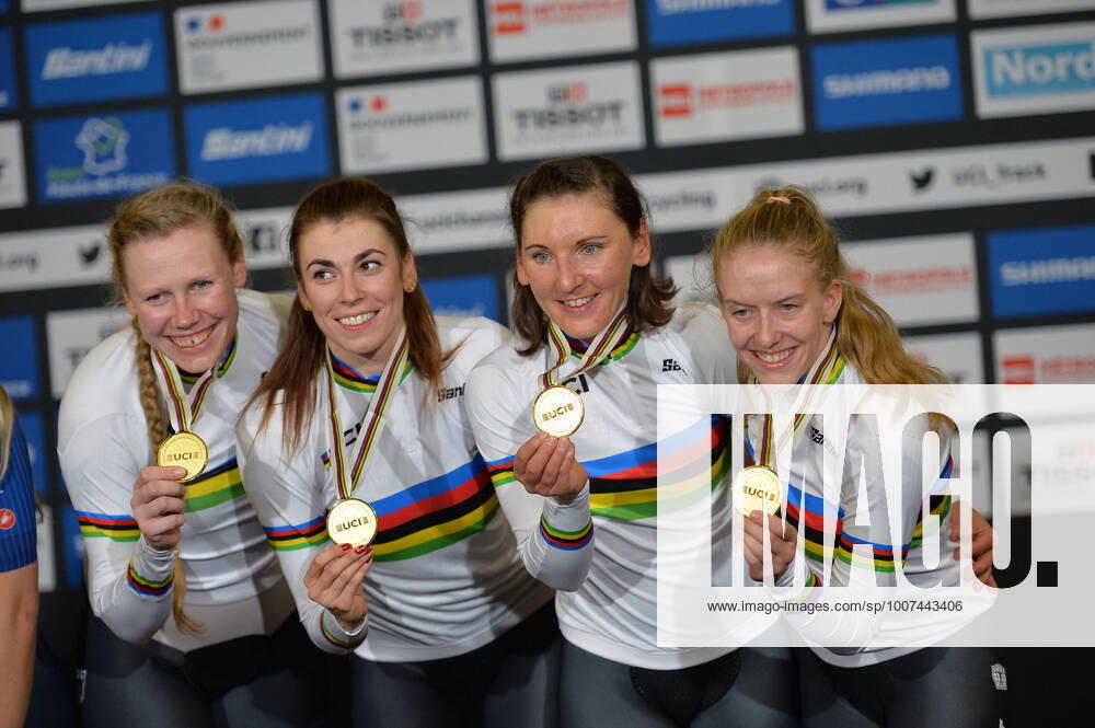 World Championships Elite Women Track; Giornata 02; 2021, Germany; Brausse, Franziska; Brennauer, Lisa; Suessemilch, Laura; Kroger, Mieke; Roubaix;