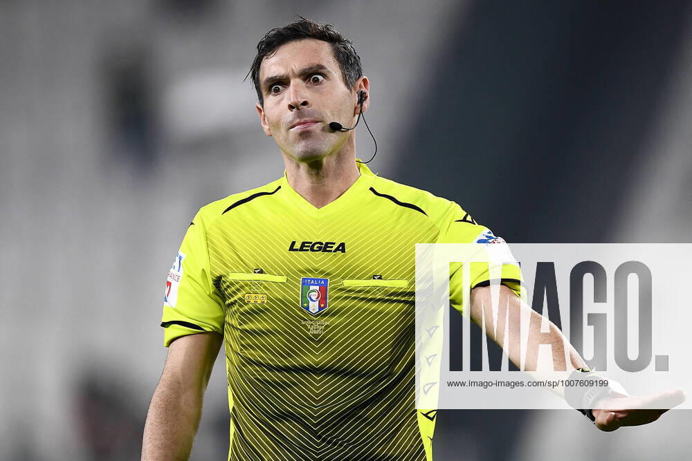 KW43 Juventus FC v US Sassuolo - Serie A Referee Juan Luca Sacchi looks on during the Serie A football match between Juventus FC and US Sassuolo. Turin Italy