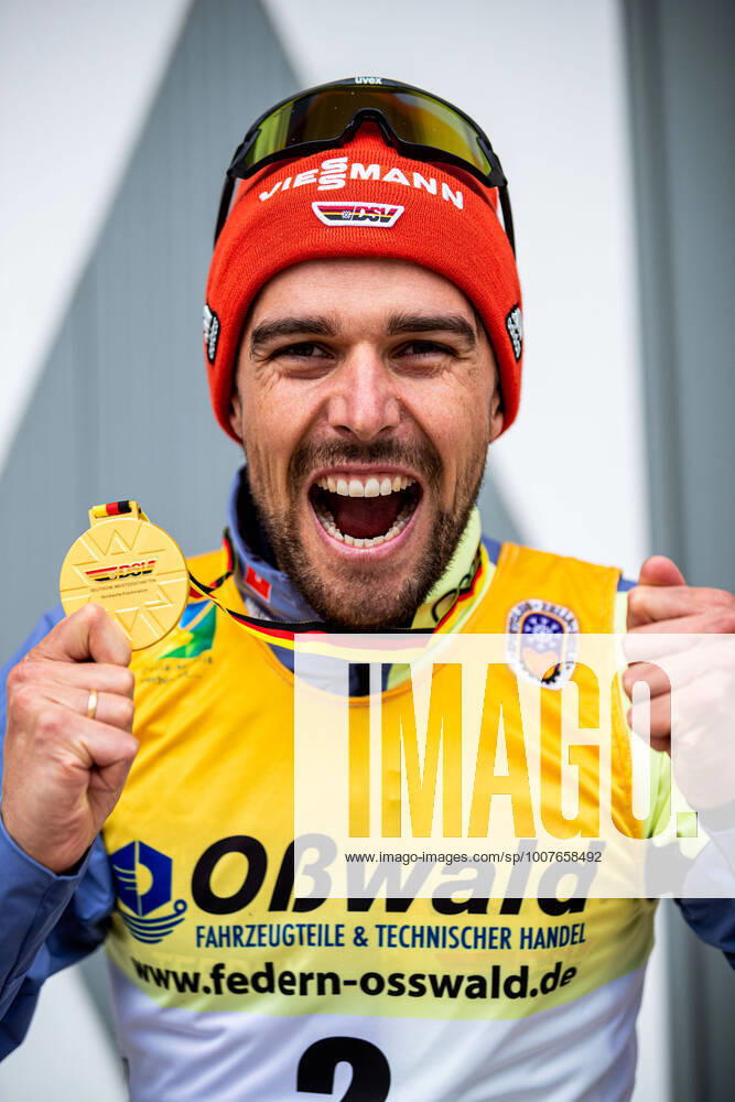 GER,Award Ceremony German Championships Nordic Combined Men 2021 RYDZEK Johannes SC Oberstdorf ZST