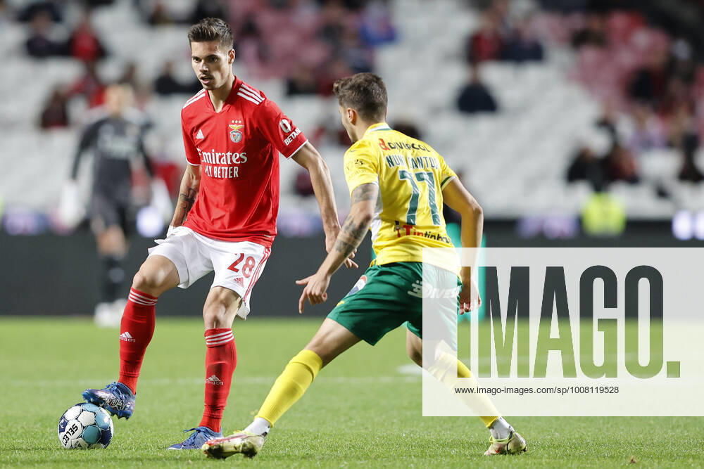 SL Benfica V Pacos Ferreira FC - Taca De Portugal SL Benficas midfielder Julian Weigl fights for the ball during the match for Taca de Portugal between SL Benfica and Pacos de Ferreira, at Estadio da Luz, Lisboa, Portugal, 19, November, 2021 Lisbon Portugal