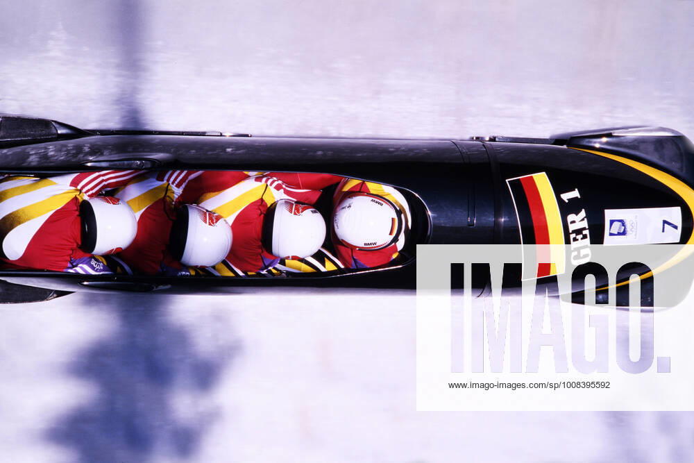 HOPPE Wolfgang Team GER 4-man bob 3 place with HIELSCHER, HANNEMANN Rene and EMBACH Olympic Winter Games 1994 in Lillehammer on 27 02 1994 in Lillehammer