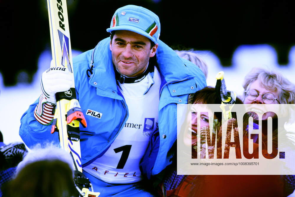 TOMBA Alberto Team ITA Ski Alpine 2nd place in the mens slalom 1994 Olympic Winter Games in Lillehammer on 27 02 1994 in Hafjellin Lillehammer