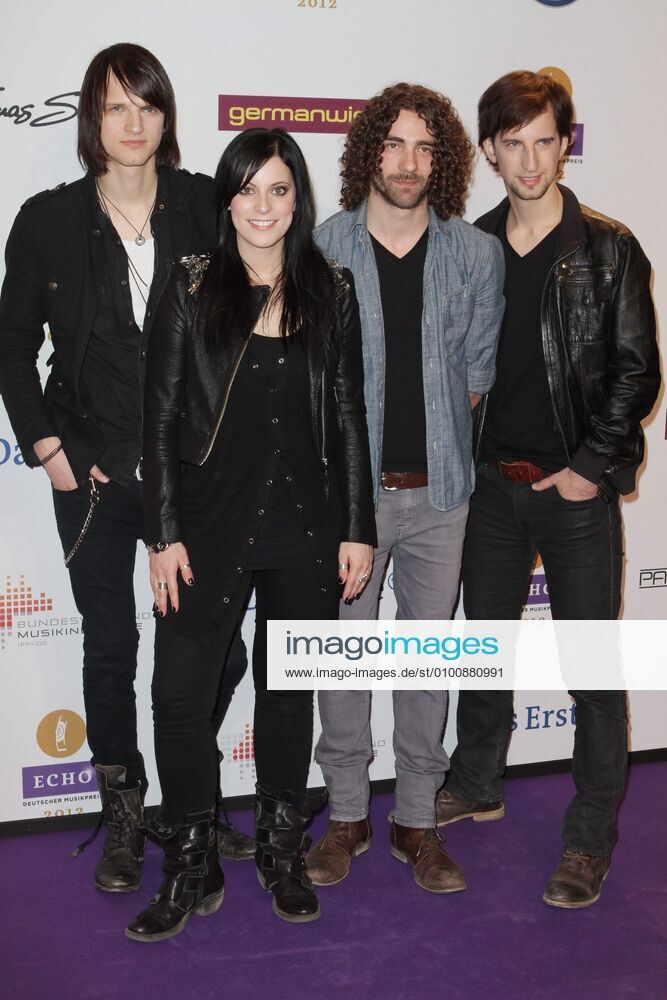 77 Stefanie Kloss with band Silbermond as guest at the ECHO 2012 award ceremony in the exhibition halls under the Radio Tower Berlin, Berlin Berlin Deutschland Germany