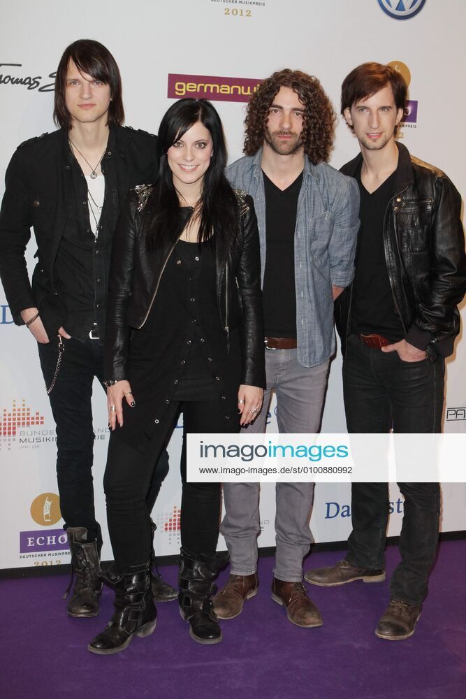 77 Stefanie Kloss with band Silbermond as guest at the ECHO 2012 award ceremony in the exhibition halls under the Radio Tower Berlin, Berlin Berlin Deutschland Germany
