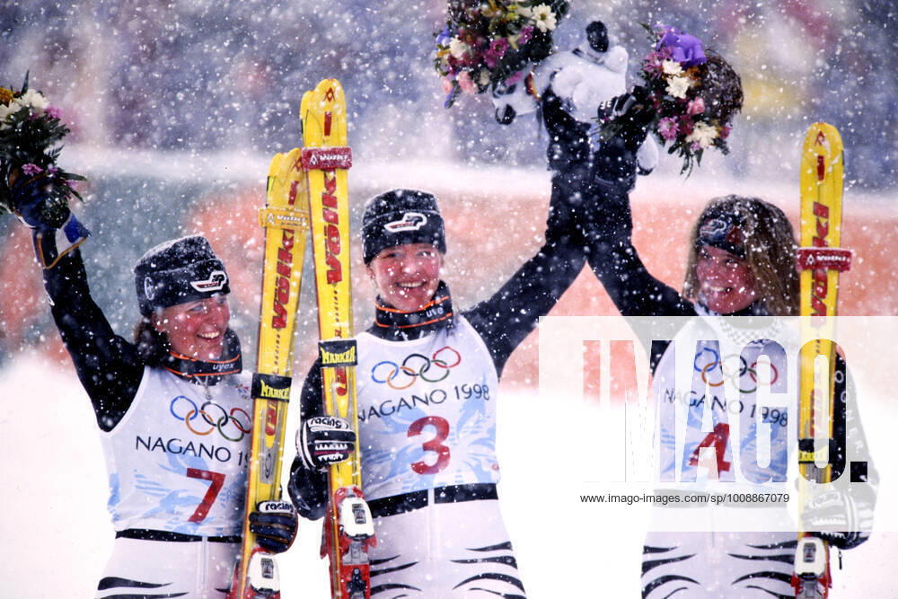 SEIZINGER Katja GER Olympic Champion in the combination with ERTL Martina and GERG Hilde Olympic Winter Games 1998 in Nagano Japan from 07 22 02 1998 on 17 02 1998 in Nagano