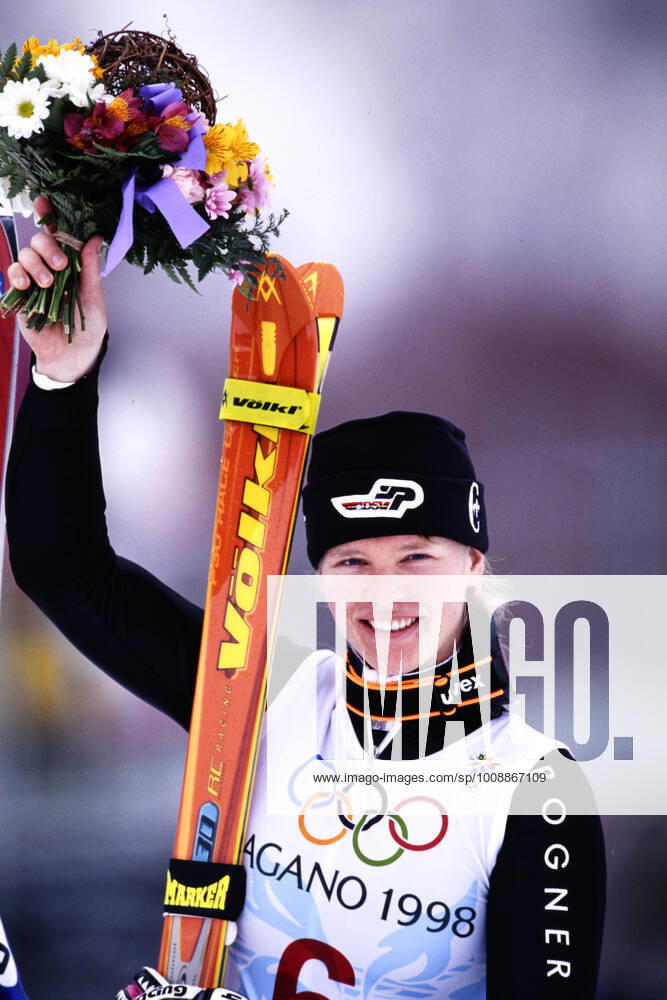 SEIZINGER Katja GER 3rd place Giant Slalom Olympic Winter Games 1998 in Nagano Japan from 07 22 02 1998 on 20 02 1998 in Nagano