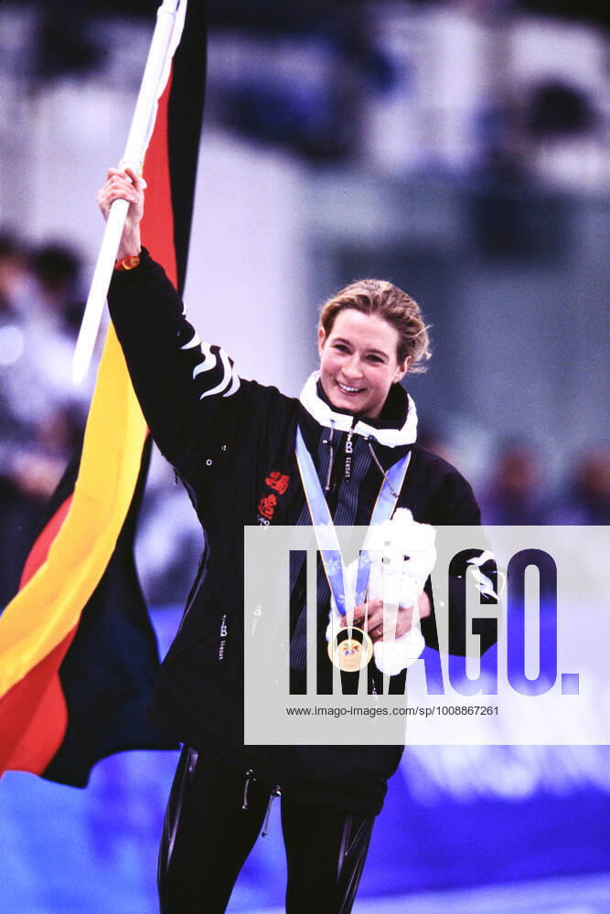 PECHSTEIN Claudia Team GER with Gold Medal Speed Skating Olympic Champion 5000m Women Olympic Winter Games 1998 in Nagano Japan from 07 22 02 1998 on 20 02 1998 in Nagano