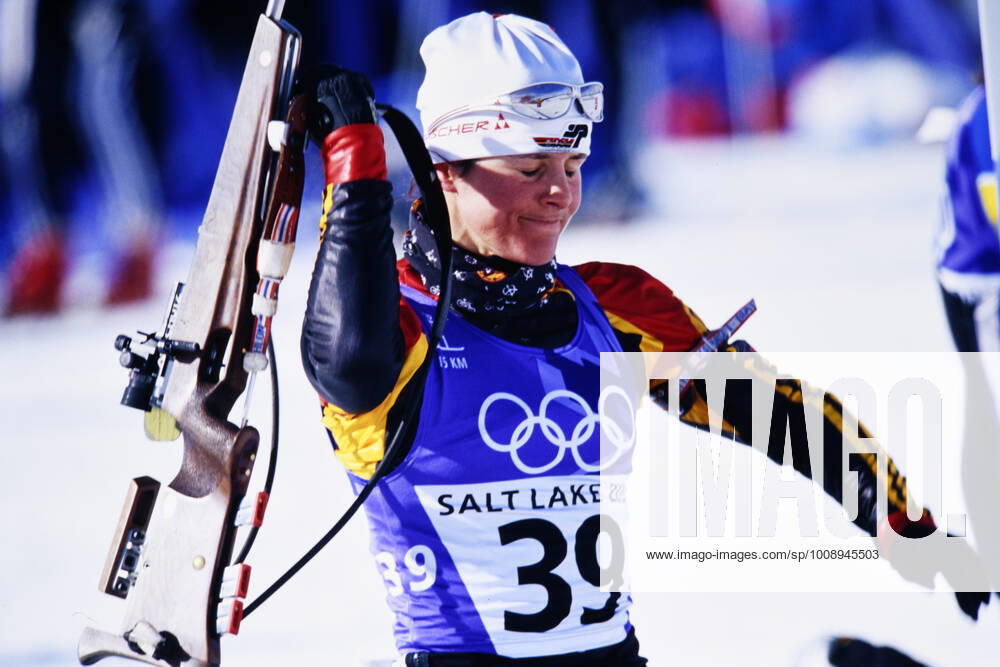 DISL Uschi Team GER 2nd place Biathlon Women Sprint Olympic Winter Games 2002 Salt Lake City USA on 13 02 2002 in Salt Lake City