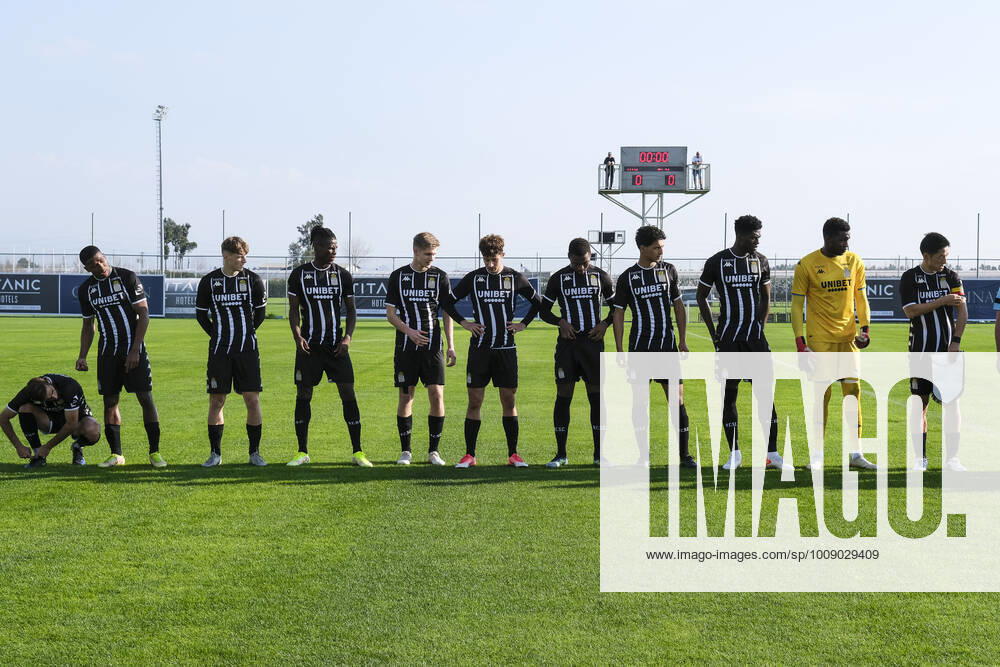 Illustration picture shows the start of a friendly soccer game between Belgian Sporting Charleroi and Romanian FC UTA Arad, at their winter training camps in Antalya, Turkey, Sunday 09 January 2022. NICOLASxLAMBERT x3169506x