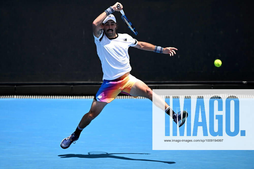 TENNIS AUSTRALIAN OPEN, Jordan Thompson of Australia during his first round Men?s singles match against Steve Johnson of the USA on Day 2 of the Australian Open, at Melbourne Park, in Melbourne, Tuesday, January 18, 2022. ( NO ARCHIVING, , NO USE IN BOOKS WITHOUT CONSENT MELBOURNE VIC AUSTRALIA