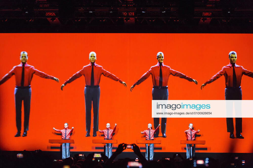 19 Concert Kraftwerk represented by four robots on the first evening of their 3D concert series The catalogue 1 2 3 4 5 6 7 8 live at the Neue Nationalgalerie on 06 January 2015 in Berlin With the appearance of Kraftwerk, the Neue Nationalgalerie says goodbye to the building which will be closed for a renovation of seve