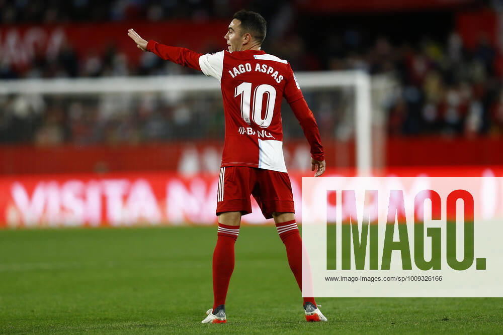 ESP: Sevilla FC-RC Celta. La Liga Santander Iago Aspas of RC Celta during the La Liga match between Sevilla FC and RC Celta played at Sanchez Pizjuan Stadium on January 22, 2022 in Sevilla, Spain. kpng