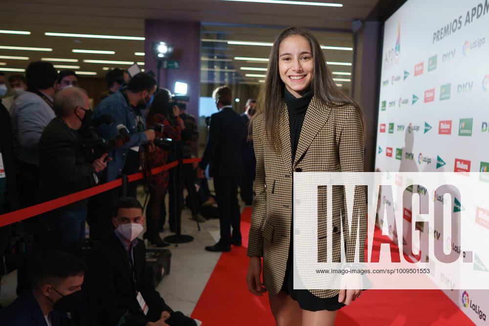 Adriana Cerezo seen during the celebration of the VI Gala of the Sports Journalists in Madrid..The mayor of Madrid, Jose Luis Martinez-Almeida, was one of the award winners of the Madrid Sports Press Association (APDM), which presented its annual awards at the gala. The awards are intended to recognize the contribution made in favor of during 2021 by all the agents involved in this activity: athletes, companies, entities, clubs and journalists. Madrid Spain - ZUMAs197 0149512063st