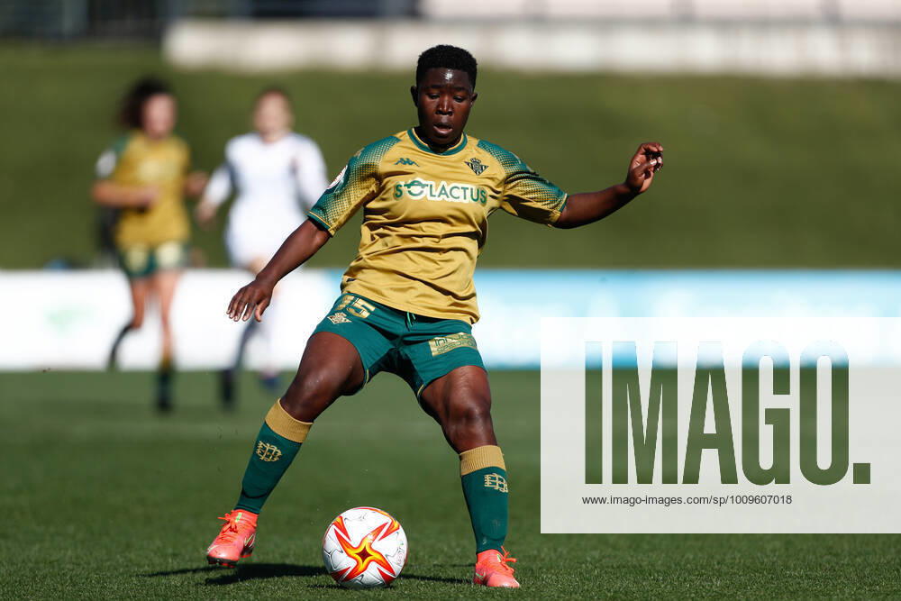 Grace Asantewaa of Real Betis in action during the Spanish WomenLeague, Primera Iberdrola, football match played between Real Madrid and Real Betis Balompie at Alfredo di Stefano stadium on February 06, 2022, in Valdebebas, Madrid, Spain. VALDEBEBAS SPAIN - ZUMAa181 20220206_zaa_a181_030