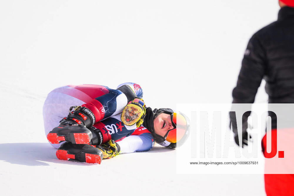 Nina O Brien of Usa in pain after a fall when competing in women ?s alpine skiing giant slalom during day 3 of the 2022 Winter Olympics on February 7, 2022 in Yanqing Photo Maxim Thore BILDBYRAN kod MT MT0307 alpint alpine olympic games olympics winter olympics os ol olympics winter os olympics peking peking peking 2022 beijing 2022 beijing 2022 olympic games beijing 2022 winter olympic games peking os beijing ol winter ol 3 bbeng giant slalom day 3 dam,