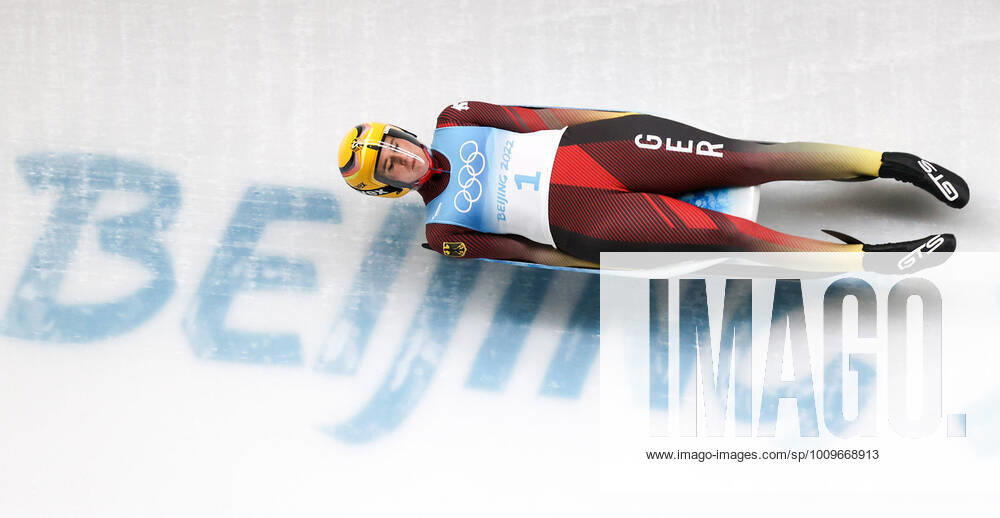KW06 OLYMPICS - Winter Olympic Games, Olympische Spiele, Olympia, OS Beijing 2022 YANQING,CHINA,08.FEB.22 - OLYMPICS, LUGE - Winter Olympic Games Beijing 2022, singles, ladies. Image shows Natalie Geisenberger (GER). GEPAxpictures xHaraldxSteiner
