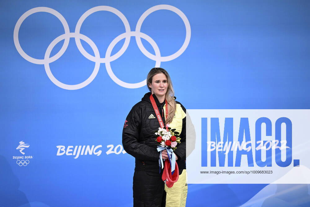 GEISENBERGER Natalie Team GER Olympic Champion Womens Luge Award Ceremony on Tuesday 08 02 2022 in Yanqing 2022 Olympic Winter Games in Beijing China