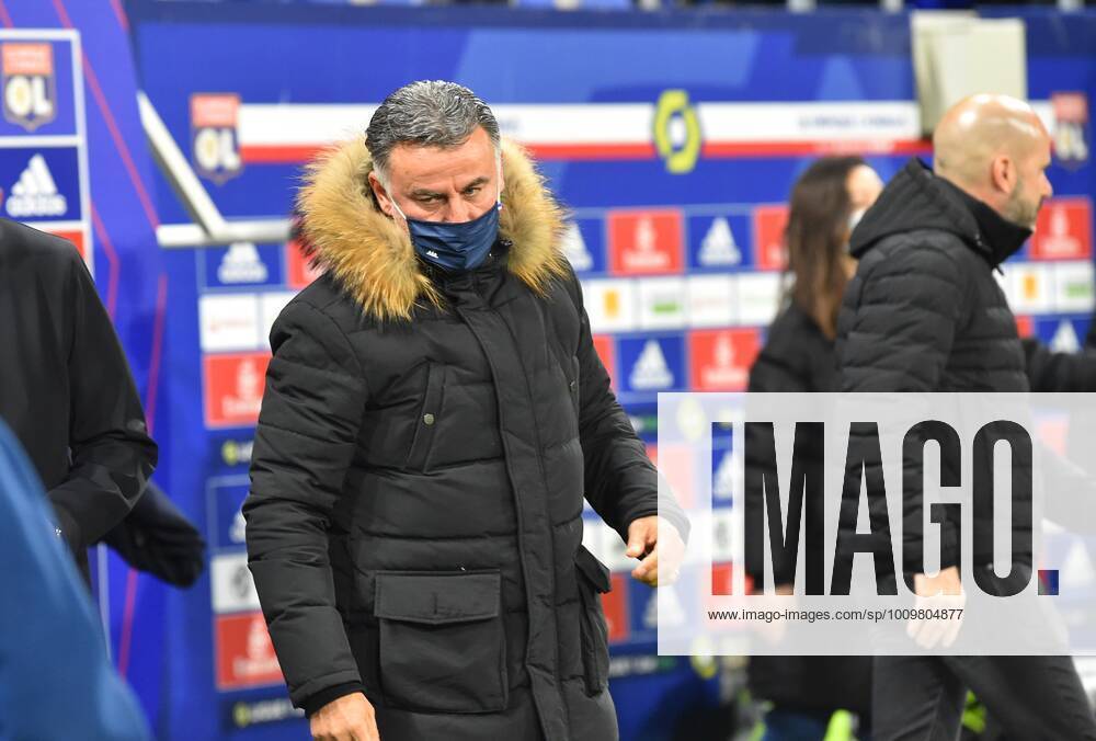 Christophe Galtier (entraineur nice) FOOTBALL: Olympique Lyonnais vs OGC Nice - Ligue 1 - 12 02 2022 FredericChambert Panoramic