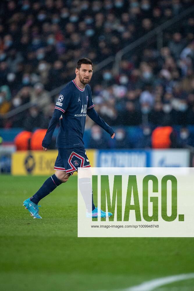 Lionel Messi during the UEFA Champions League Round of Sixteen Leg One match between Paris Saint-Germain and Real Madrid at Parc des Princes on February 15, 2022 in Paris, Paris Saint-Germain v Real Madrid: Round of Sixteen Leg One - UEFA Champions League