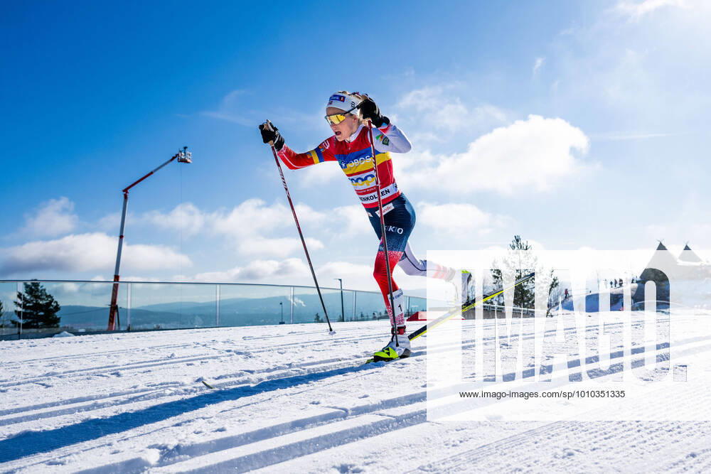 Therese Johaug of Norway competes in the women ? s 30 km classic technique mass start during the FIS Cross Country World Cup on March 5, 2022 in Oslo Photo Jon Olav Nesvold BILDBYRAN COP 217 JE0048 skidor cross country skiing langrenn fis world cup oslo holmenkollen women s 30 km bbeng classic Norge Norway,