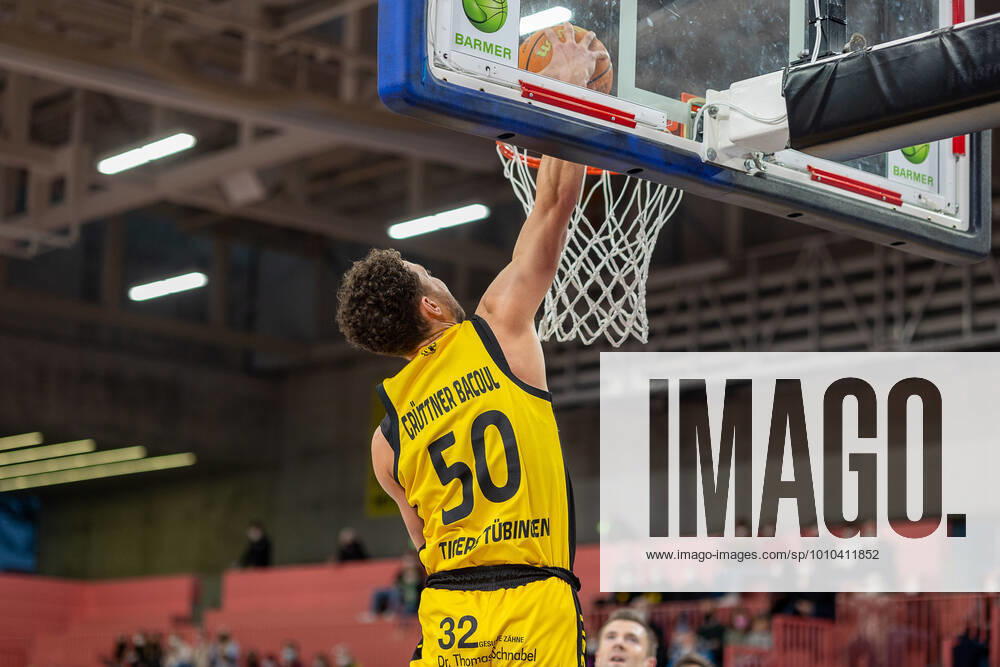 Joanic Gruetner Bacoul TIgers Tuebingen, 50 Tigers Tuebingen vs Eisbaeren Bremerhaven, 2 Basketball Bundesliga, Pro A, Barmer 2 Basketball, 28 Spieltag , Spielzeit 2021 2022, 06 03 2022 Tigers Tuebingen vs Eisbaeren Bremerhaven, 2 Basketball Bundesliga, Pro A, Barmer 2 Basketball, 28 Spieltag , Spielzeit 2021 2022, 06 03 2022 Tuebingen