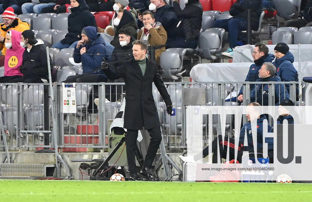 Football, men, season 2021 2022, Champions League Round of 16, second leg , FC Bayern Munich RB Salzburg 7 1 , coach Julian Nagelsmann Bayern Munich , 08 03 2022,