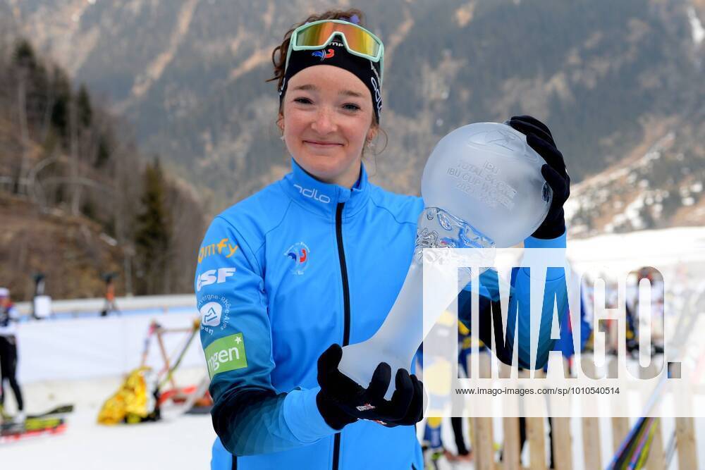 Ridnaun, Italien (ITA): IBU Cup Biathlon, Ridnaun (Italien), Lou Jeanmonnot (FRA) - Gewinnerin IBU Cup Gesamtwertung Frauen - IBU Cup Biathlon, Ridnaun, Ridanna (Italia), Lou Jeanmonnot (FRA) - Winner IBU Cup total score women,