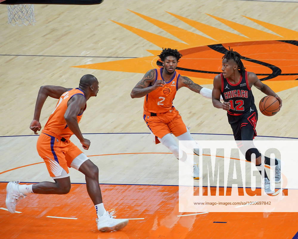 Phoenix, Arizona, March 18th 2022: Ayo Dosunmu ( 12 Chicago Bulls) in action during the National Basketball Association game between the Chicago Bulls and the Phoenix Suns at Footprint Center in Phoenix, Arizona. Edwin Rodriguez SPP Chicago Bulls v Phoenix Suns - NBA, Basketball Herren, USA - Footprint Center