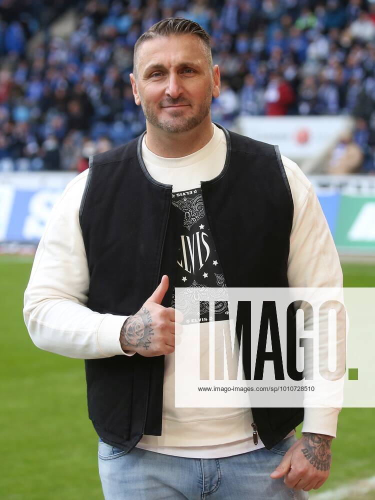 Former bobsleigh athlete Kevin Kuske to guest 3 league soccer season 2021 2022 point game 1 FC Magdeburg against Hallescher FC Halle in Magdeburg 1089907706