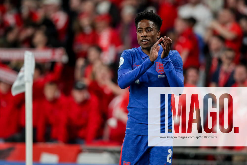 LONDON, ENGLAND MARCH 26 during the international friendly match between England and Switzerland at Wembley Stadium on March 26, 2022 in London, United Kingdom Kyle Walker Peters of England during the game London Wembley Stadium England United Kingdom