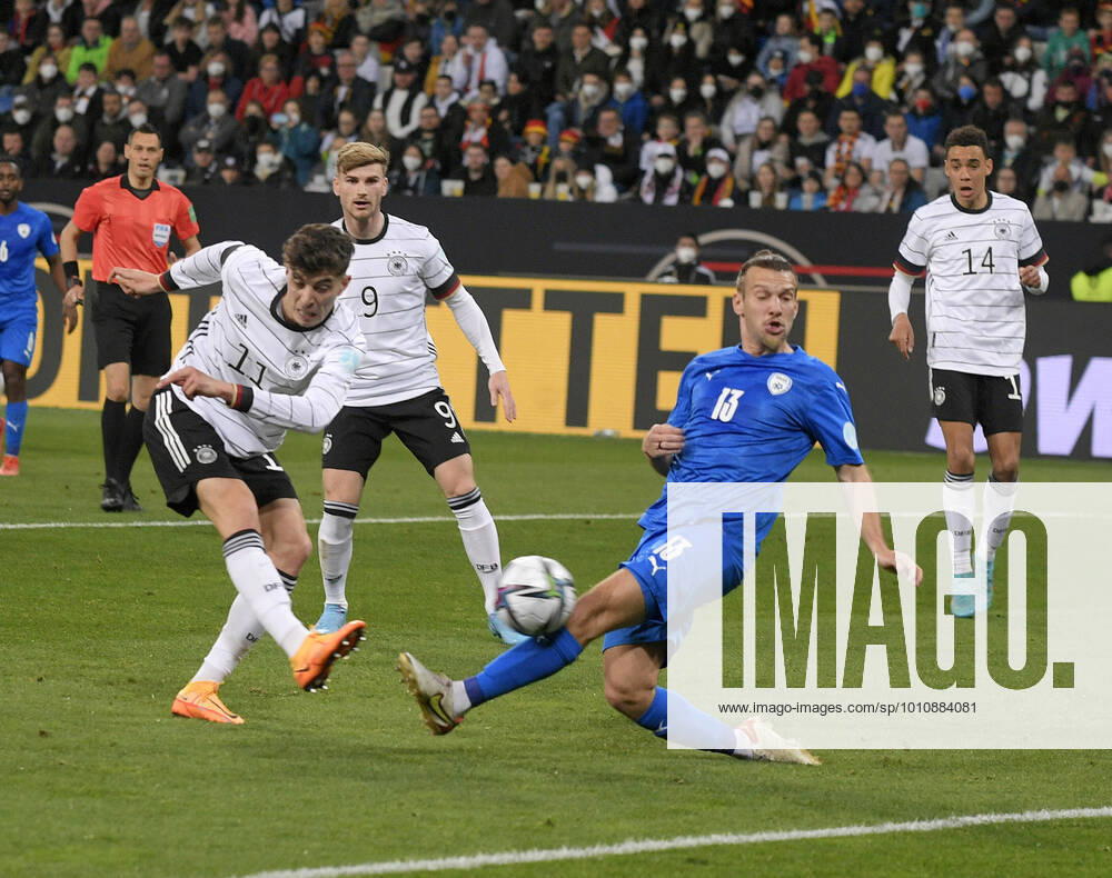 Football friendly international match, Germany Israel, in Sinsheim Kai Havertz Germany vs Sean Goldberg Israel