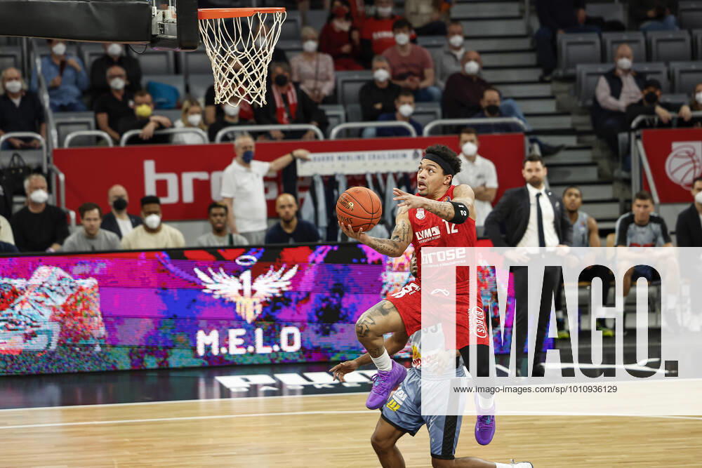 Front Justin Robinson Brose Bamberg, 12 amberg HAKRO Merlins Crailsheim easyCredit BBL Basketball Bundesliga season 2021 22 matchday 17, 29 03 2022 Bamberg, Brose Arena photo Daniel Löb Loeb