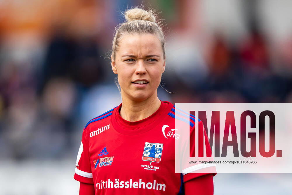 Vittsjös Kajsa Lind during the football match in the Damallsvenskan between Vittsjö and FC Rosengard on April 3, 2022 in Vittsjö,