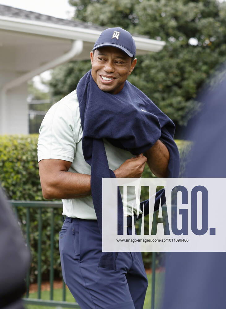 Golf: Masters Tournament Tiger Woods is pictured after practicing for the Masters Tournament at Augusta National Golf Club in Augusta, Georgia, on April 5, 2022. A14AA0001276893P