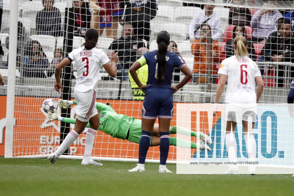 Renard wendie OL FOOTBALL : Olympique Lyonnais (OL) vs Paris Saint Germain (PSG) - femmes - seniors - Champions league 2022 2023 - demi finale - Lyon - 24 04 2022 StephanePillaud Panoramic