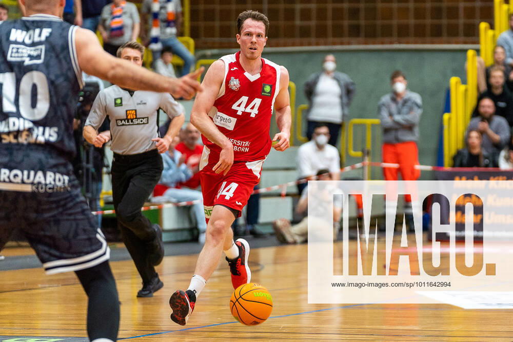 Christopher Jackson Trapp Uni Baskets Paderborn, 44 Uni Baskets Paderborn vs Medipolis SC Jena, basketball, 2 Bundesliga ProA, season 2021 2022, playoffs game 4, 29 04 2022 Uni Baskets Paderborn vs Medipolis SC Jena, basketball, 2 Bundesliga ProA, season 2021 2022, playoffs game 4, 29 04 2022 Paderborn