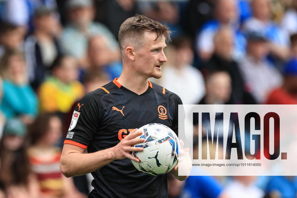 Sky Bet Championship Peterborough v Blackpool Callum Connolly 2 of Blackpool prepares to take a throw-in Peterborough Weston Homes Stadium Cambridgeshire United Kingdom
