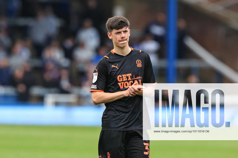 Sky Bet Championship Peterborough v Blackpool Luke Mariette 37 of Blackpool applauds the traveling fans Peterborough Weston Homes Stadium Cambridgeshire United Kingdom