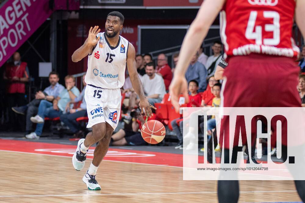 Frantz Massenat 15 Niners Chemnitz , FC Bayern Basketball vs Niners Chemnitz, easyCredit BBL Playoffs, Quarterfinals, 15 05 2022 Munich Bavaria Germany