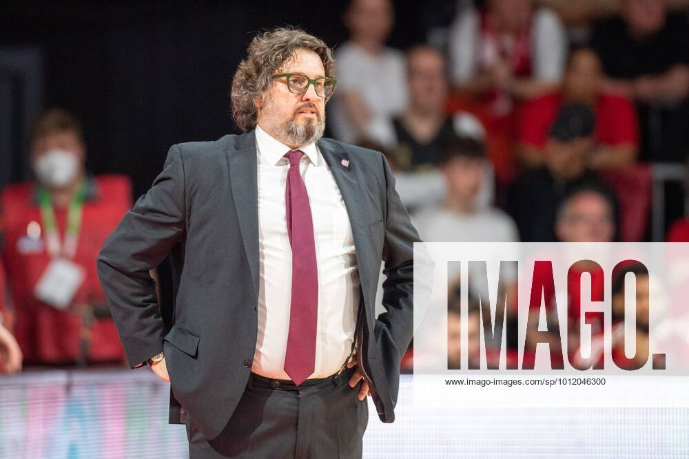 Head Coach Andrea Trinchieri FC Bayern , FC Bayern Basketball vs Niners Chemnitz, easyCredit BBL Playoffs, Quarterfinals, 15 05 2022 Munich Bavaria Germany