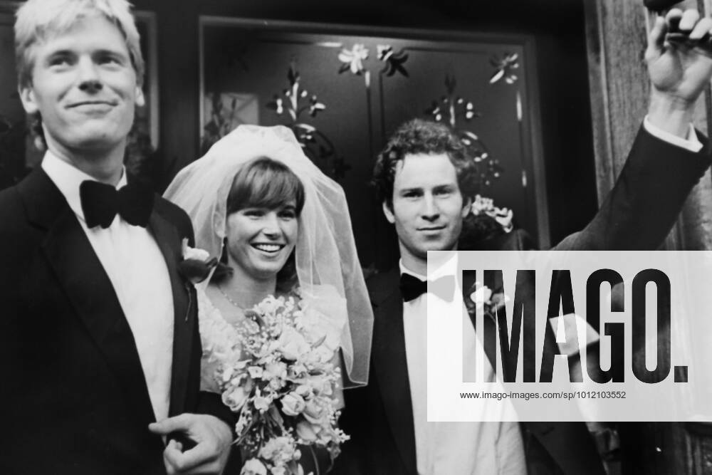 Legendary tennis star John McEnroe, a winner of seven grand slam singles titles, attends the wedding of his doubles partner Peter Fleming. , John McEnroe, Peter Fleming Unknown, Unknown, UK, VM SPO John McEnroe Peter Fleming.jpg, Tennis, John McEnroe, Peter Fleming, wedding, doubles, suit, smart